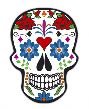 Aufkleber Sugar Skull